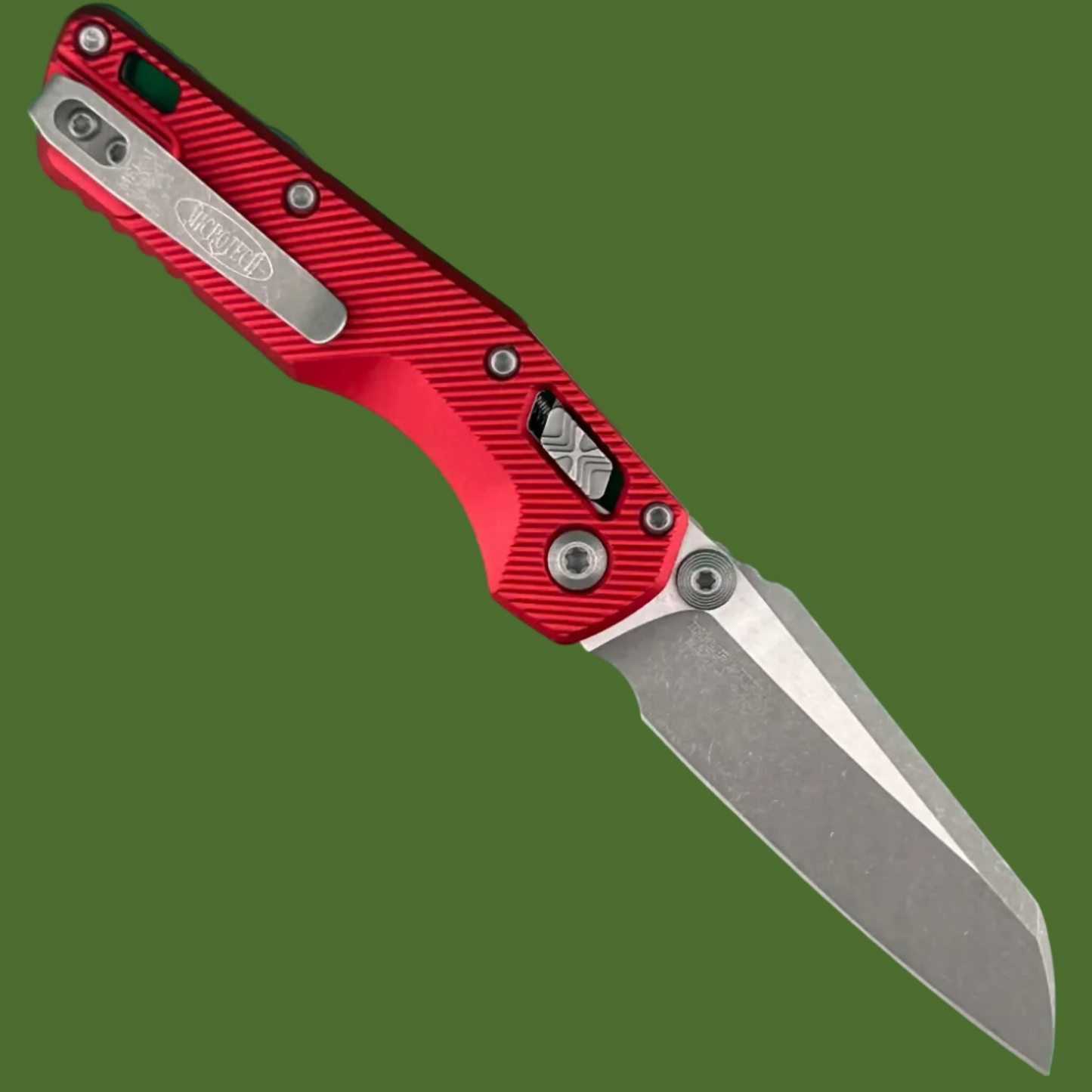 Microtech MSI Mini S/E Fluted Red Apocalyptic Standard 210M-10 APFLRD