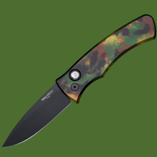 Protech Duke 2 Auto Woodland Camo and DLC DUKE2103-WOODLAND