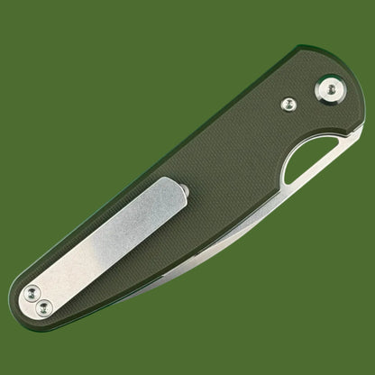 Chaves Blue Label Phase 229 Liner Lock OD Green G-10 (Belt Satin Finish)