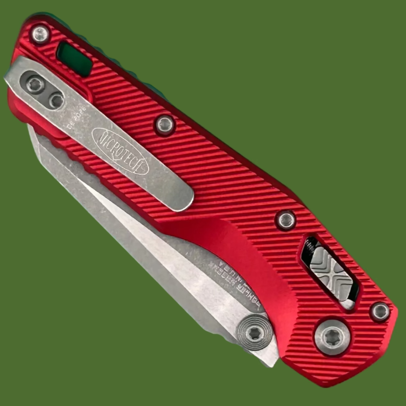 Microtech MSI Mini S/E Fluted Red Apocalyptic Standard 210M-10 APFLRD