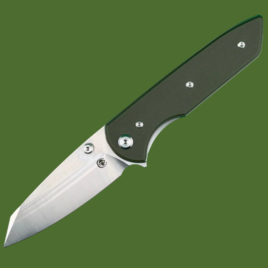 Chaves Blue Label Arrestor 229 Liner Lock OD Green G-10 (Belt Satin Finish)