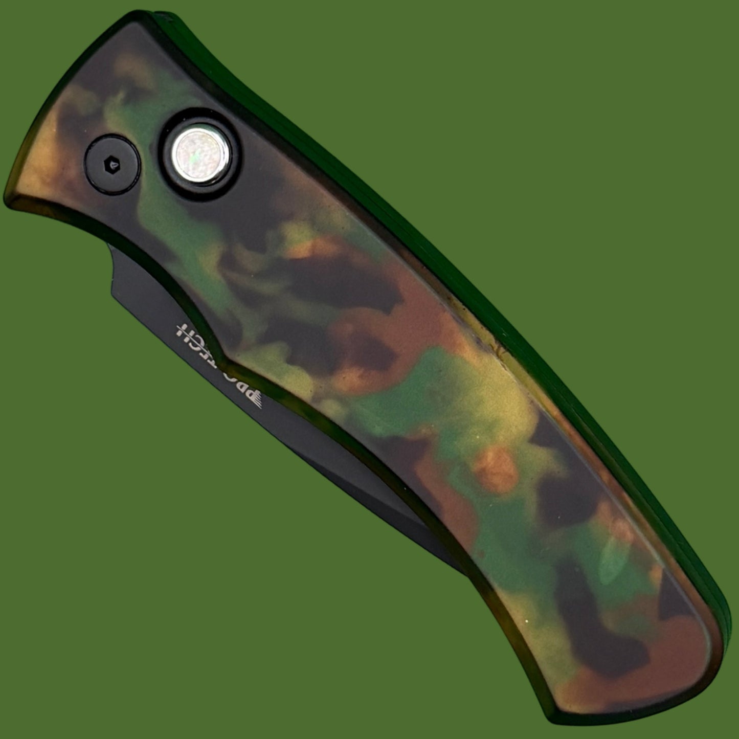 Protech Duke 2 Auto Woodland Camo and DLC DUKE2103-WOODLAND