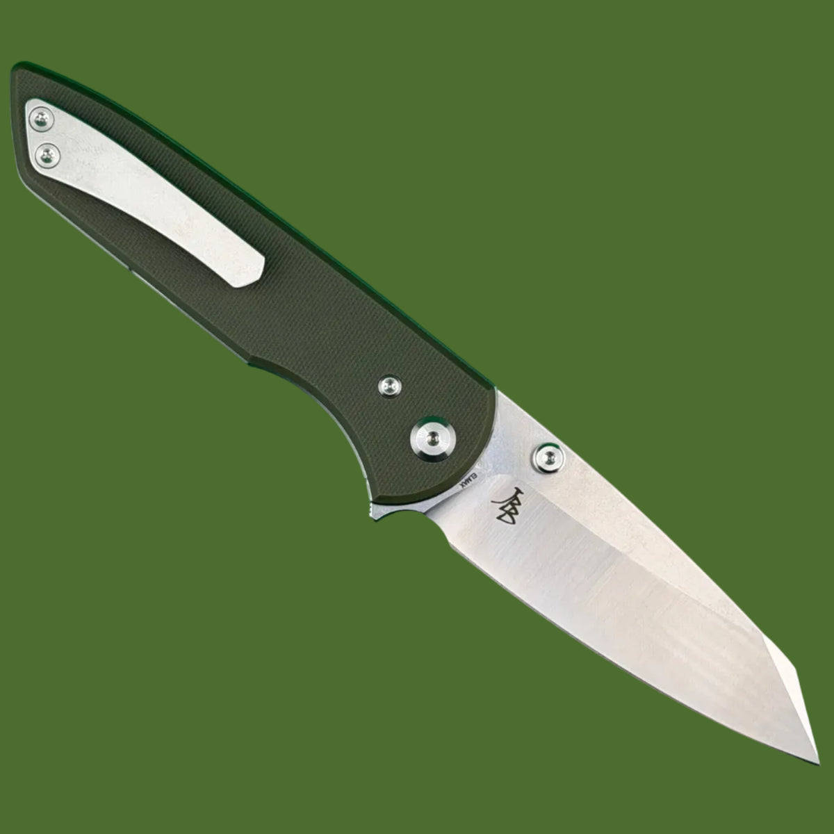 Chaves Blue Label Arrestor 229 Liner Lock OD Green G-10 (Belt Satin Finish)