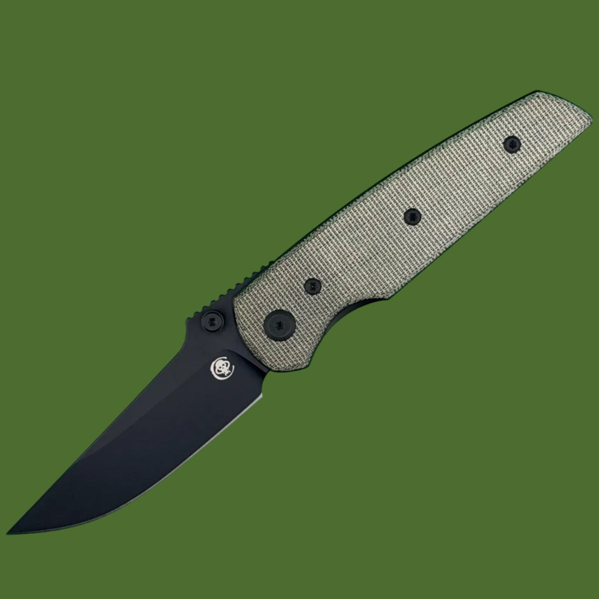 Chaves Blue Label Disciple Street Liner Lock Black Micarta (Black PVD)