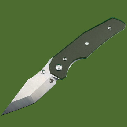 Chaves Blue Label Omega Street Liner Lock OD Green G-10 (Belt Finish Satin)