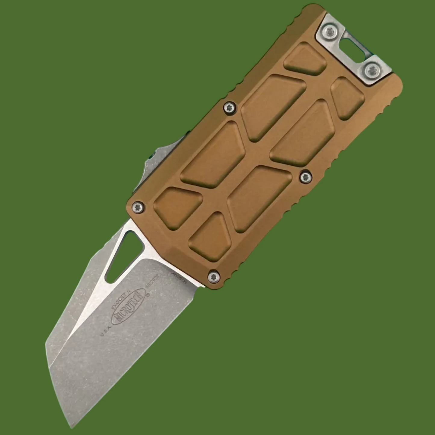 Microtech Exocet II Wharncliffe Tan Apocalyptic Standard 1156-10 APTA