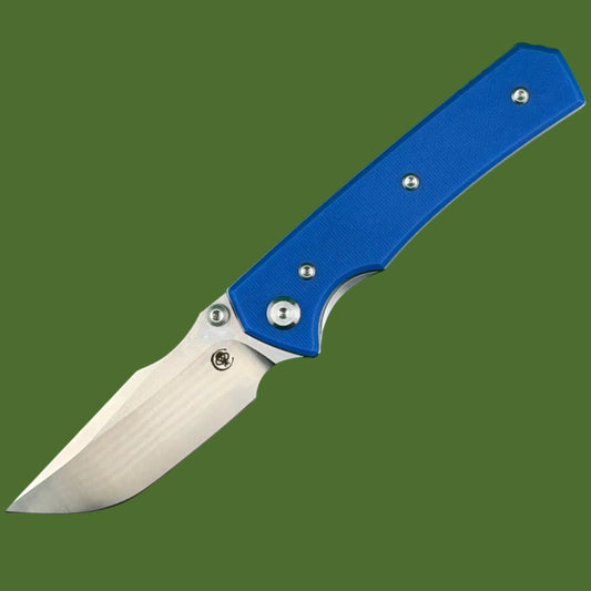 Chaves Blue Label Arison Street Liner Lock Blue G-10 (Belt Finish Satin)