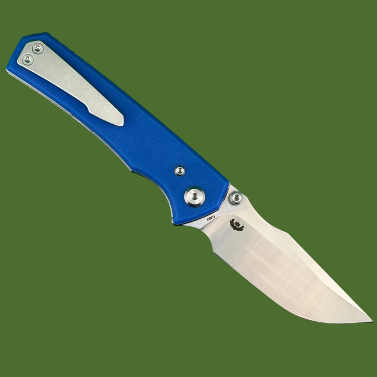 Chaves Blue Label Arison Street Liner Lock Blue G-10 (Belt Finish Satin)