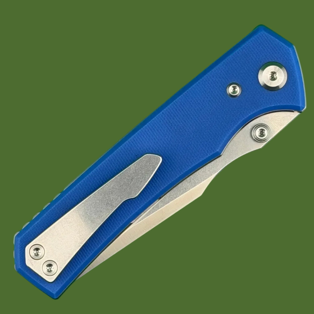 Chaves Blue Label Arison Street Liner Lock Blue G-10 (Belt Finish Satin)
