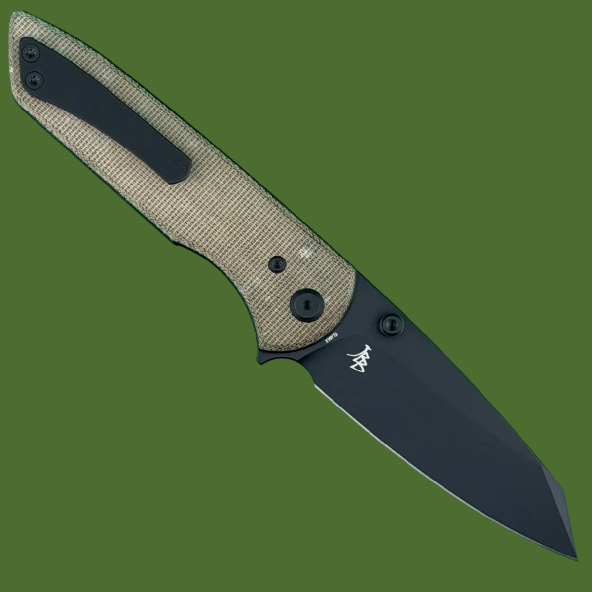 Chaves Blue Label Arrestor 229 Liner Lock Green Micarta (Black PVD)