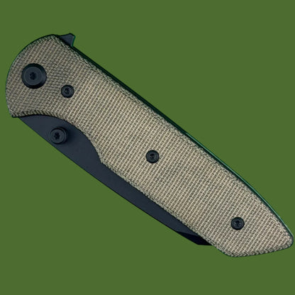 Chaves Blue Label Arrestor 229 Liner Lock Green Micarta (Black PVD)