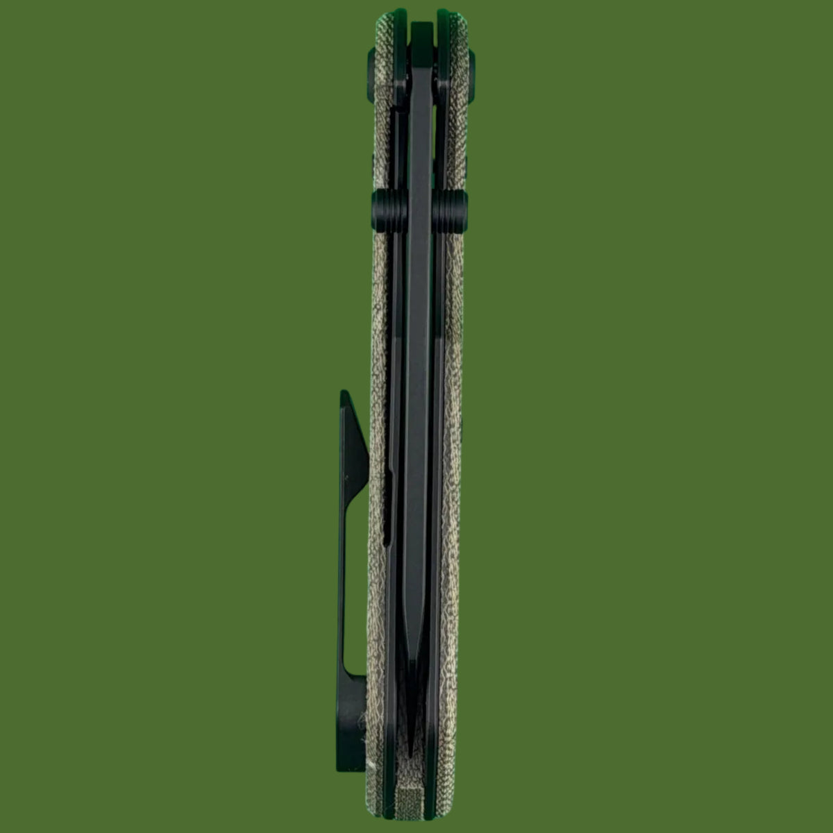 Chaves Blue Label Arrestor 229 Liner Lock Green Micarta (Black PVD)