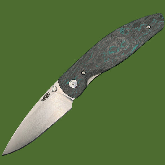 TRM x Springfield EDC Exclusive Atom 3D Brittany Blue CamoCarbon Magnacut