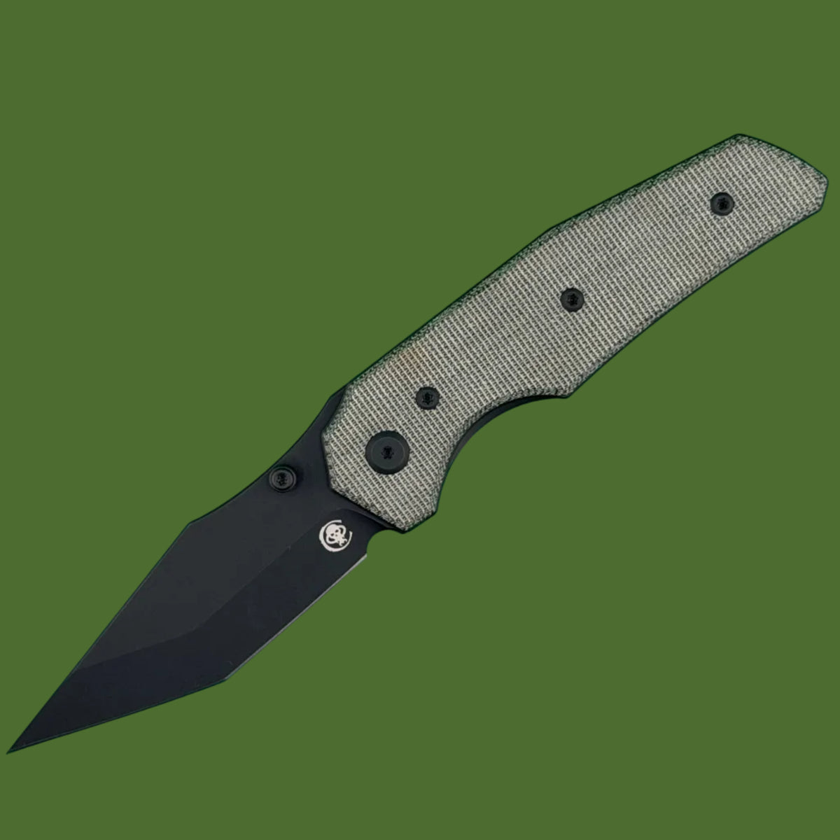 Chaves Blue Label Omega Street Liner Lock Black Micarta (Black PVD)