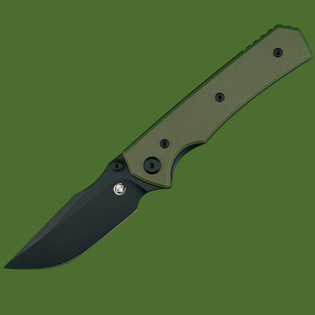 Chaves Blue Label Arison Street Liner Lock OD Green G-10 (Black PVD)