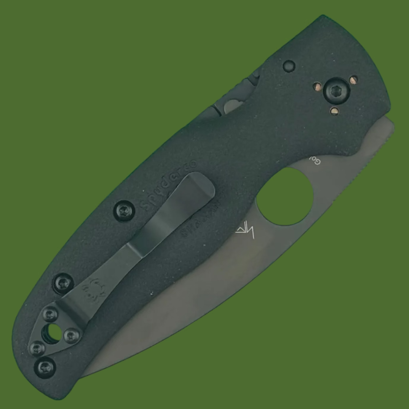 Spyderco Shaman Lightweight Black FRN Black BD1N