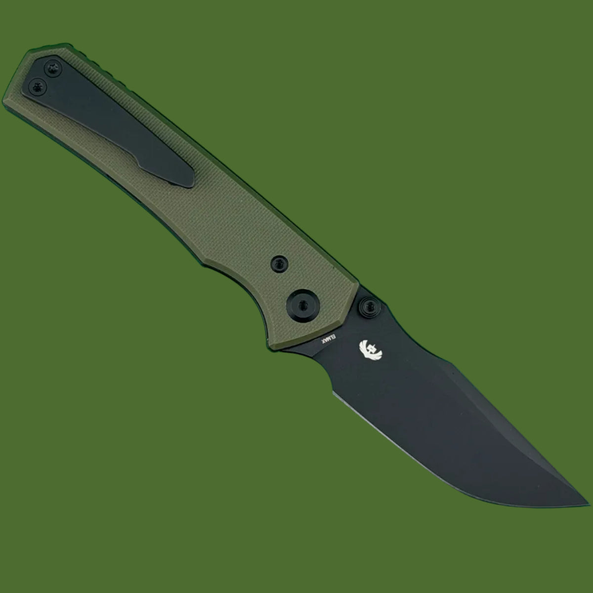 Chaves Blue Label Arison Street Liner Lock OD Green G-10 (Black PVD)