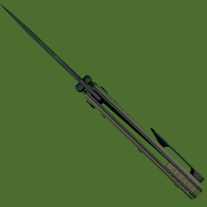 Chaves Blue Label Arison Street Liner Lock OD Green G-10 (Black PVD)