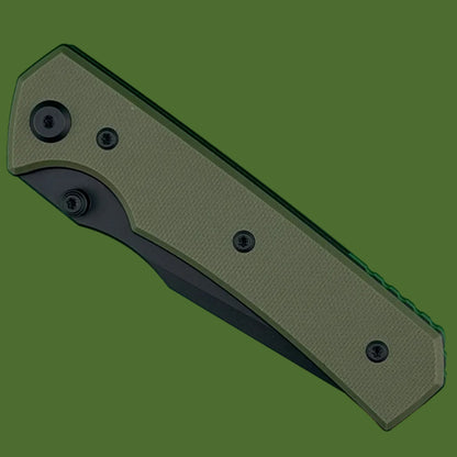 Chaves Blue Label Arison Street Liner Lock OD Green G-10 (Black PVD)