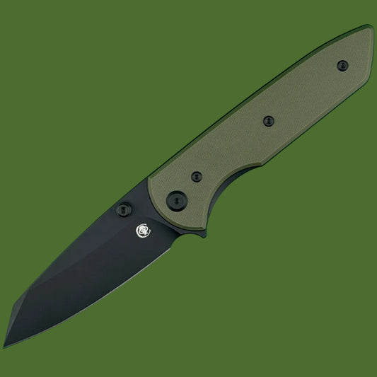 Chaves Blue Label Arrestor 229 Liner Lock OD Green G-10 (Black PVD)