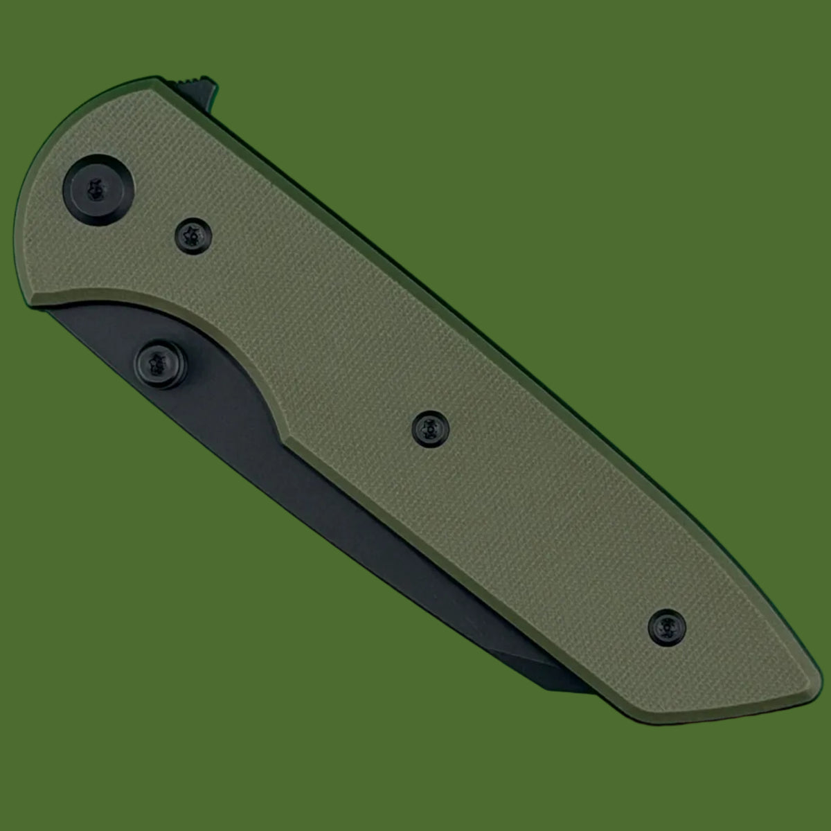 Chaves Blue Label Arrestor 229 Liner Lock OD Green G-10 (Black PVD)