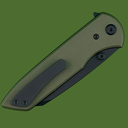 Chaves Blue Label Arrestor 229 Liner Lock OD Green G-10 (Black PVD)