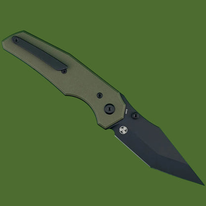 Chaves Blue Label Omega Street Liner Lock OD Green G-10 (Black PVD)