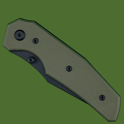 Chaves Blue Label Omega Street Liner Lock OD Green G-10 (Black PVD)