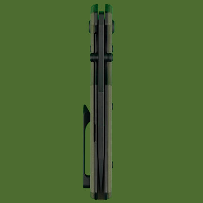 Chaves Blue Label Omega Street Liner Lock OD Green G-10 (Black PVD)
