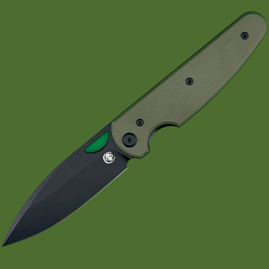 Chaves Blue Label Phase 229 Liner Lock OD Green G-10 (Black PVD)