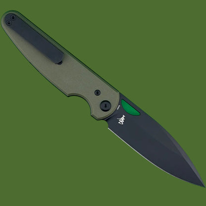 Chaves Blue Label Phase 229 Liner Lock OD Green G-10 (Black PVD)
