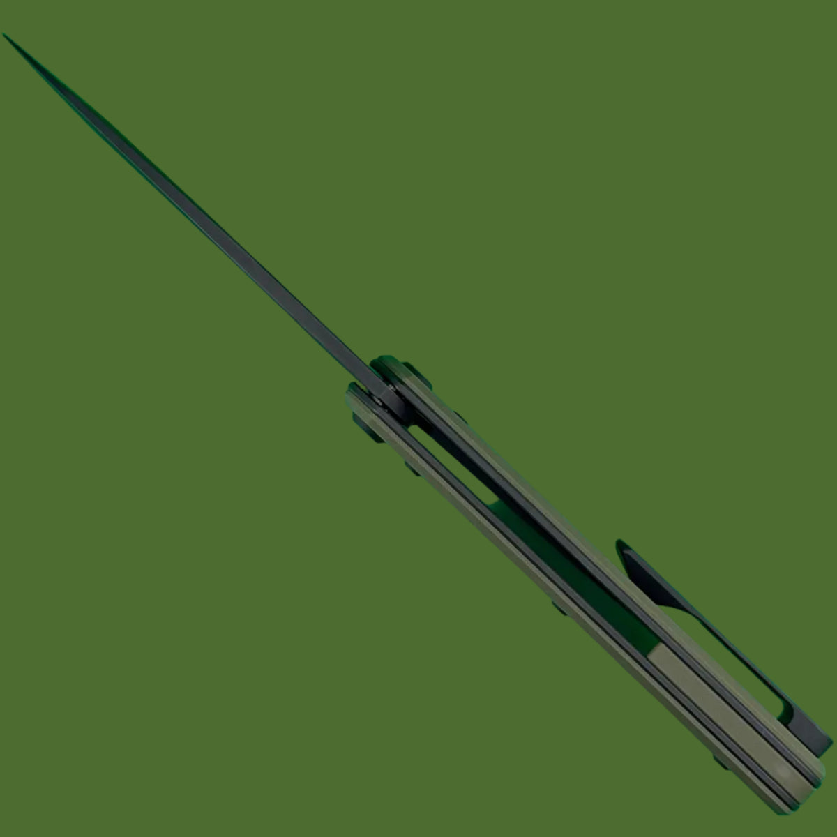 Chaves Blue Label Phase 229 Liner Lock OD Green G-10 (Black PVD)