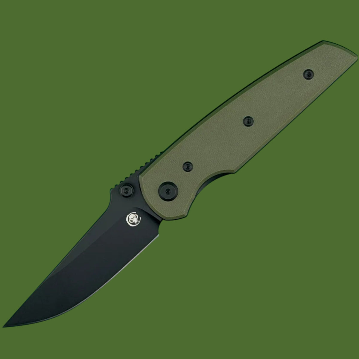 Chaves Blue Label Disciple Street Liner Lock OD Green G-10 (Black PVD)