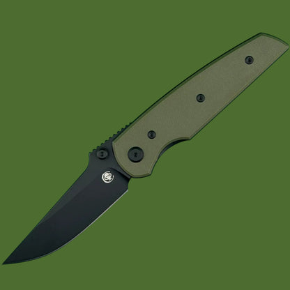 Chaves Blue Label Disciple Street Liner Lock OD Green G-10 (Black PVD)