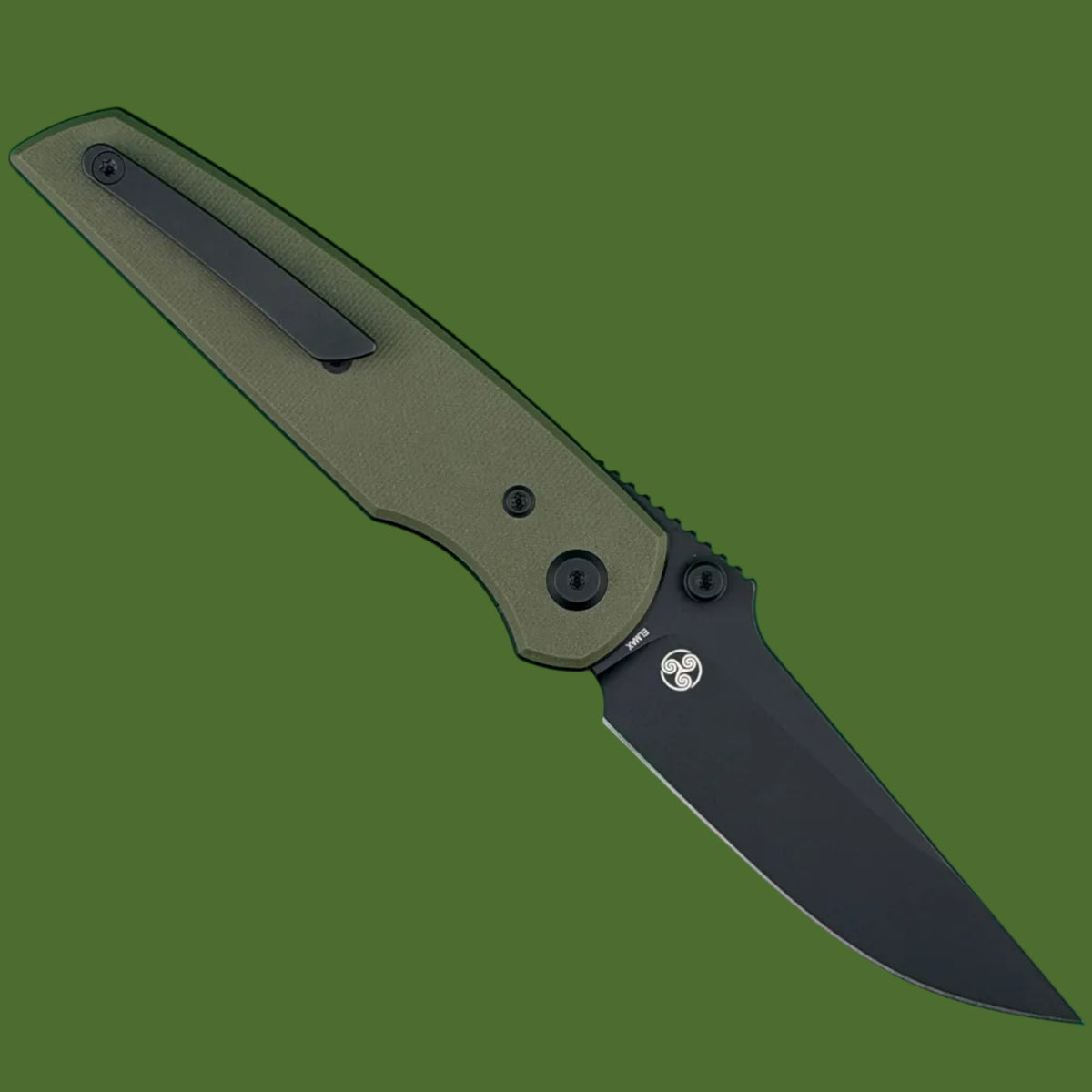Chaves Blue Label Disciple Street Liner Lock OD Green G-10 (Black PVD)