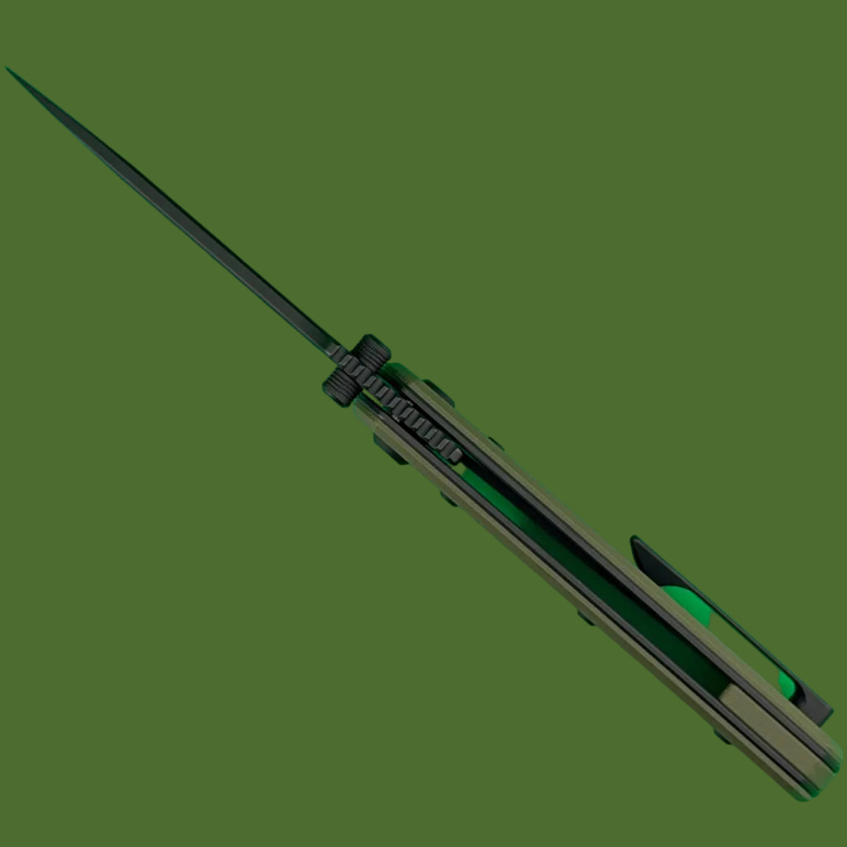 Chaves Blue Label Disciple Street Liner Lock OD Green G-10 (Black PVD)
