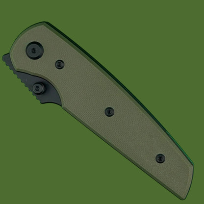 Chaves Blue Label Disciple Street Liner Lock OD Green G-10 (Black PVD)
