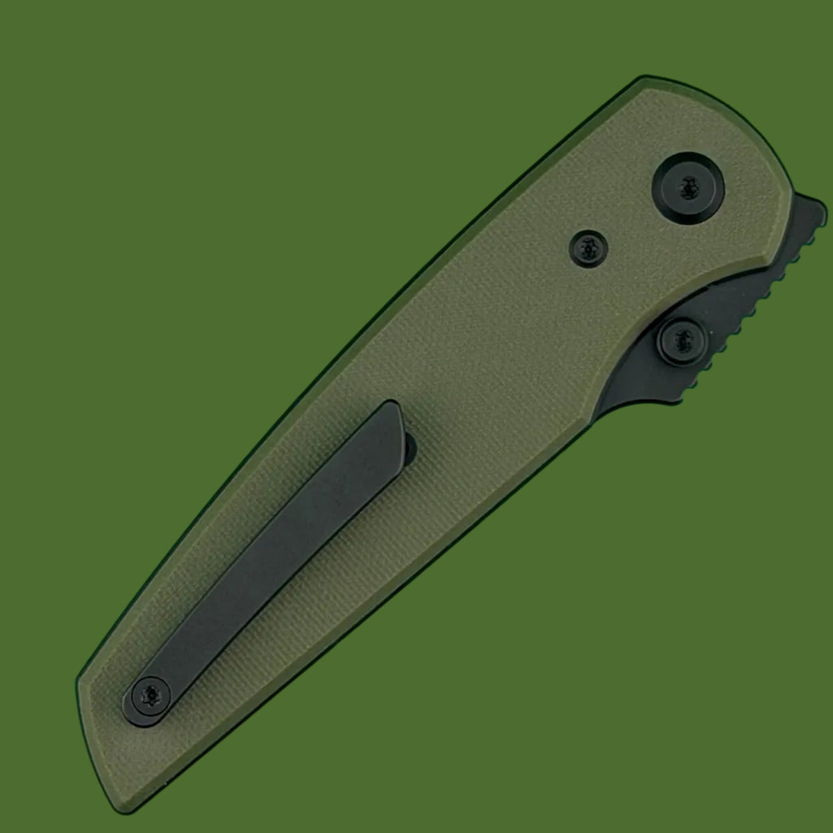 Chaves Blue Label Disciple Street Liner Lock OD Green G-10 (Black PVD)