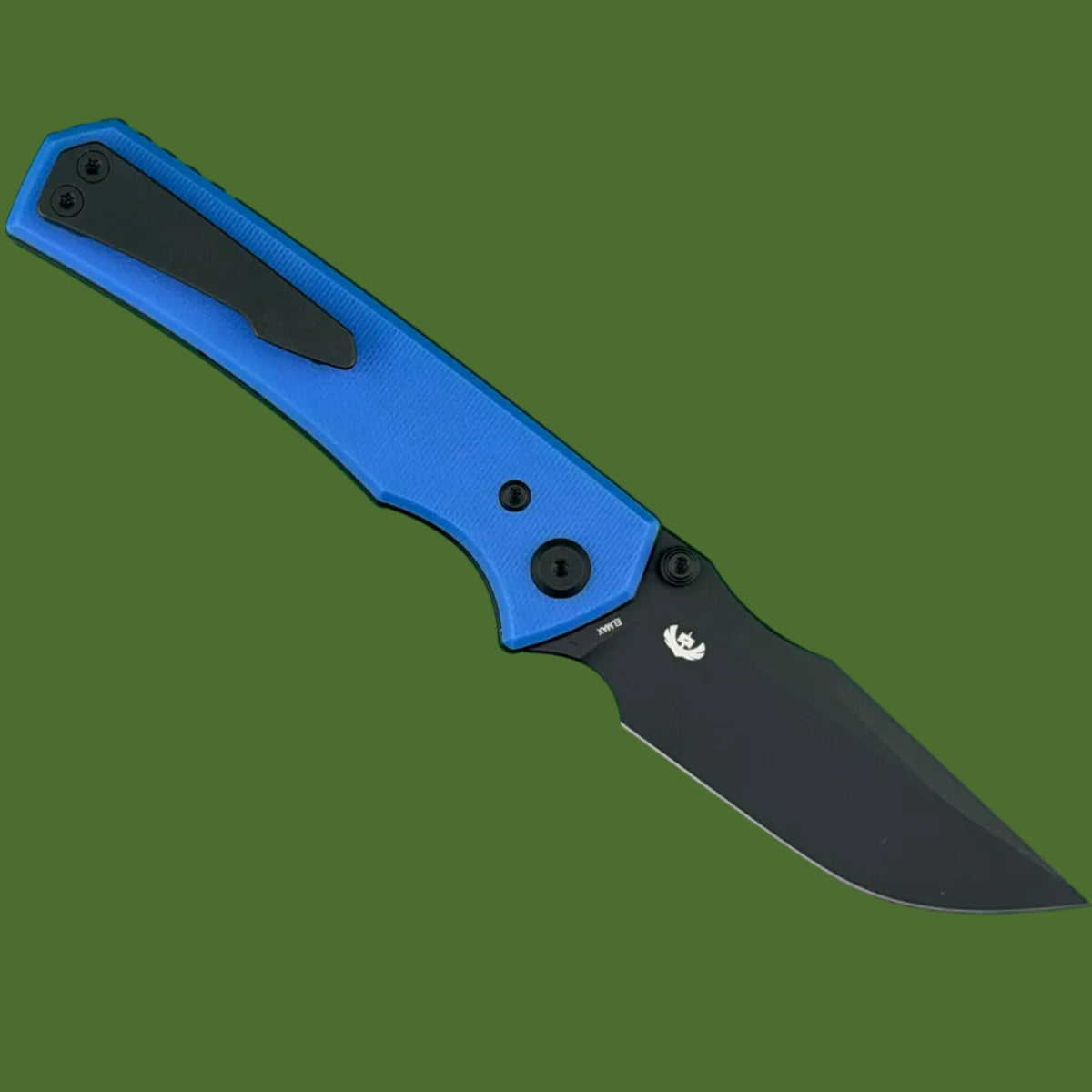Chaves Blue Label Arison Street Liner Lock Blue G-10 (Black PVD)