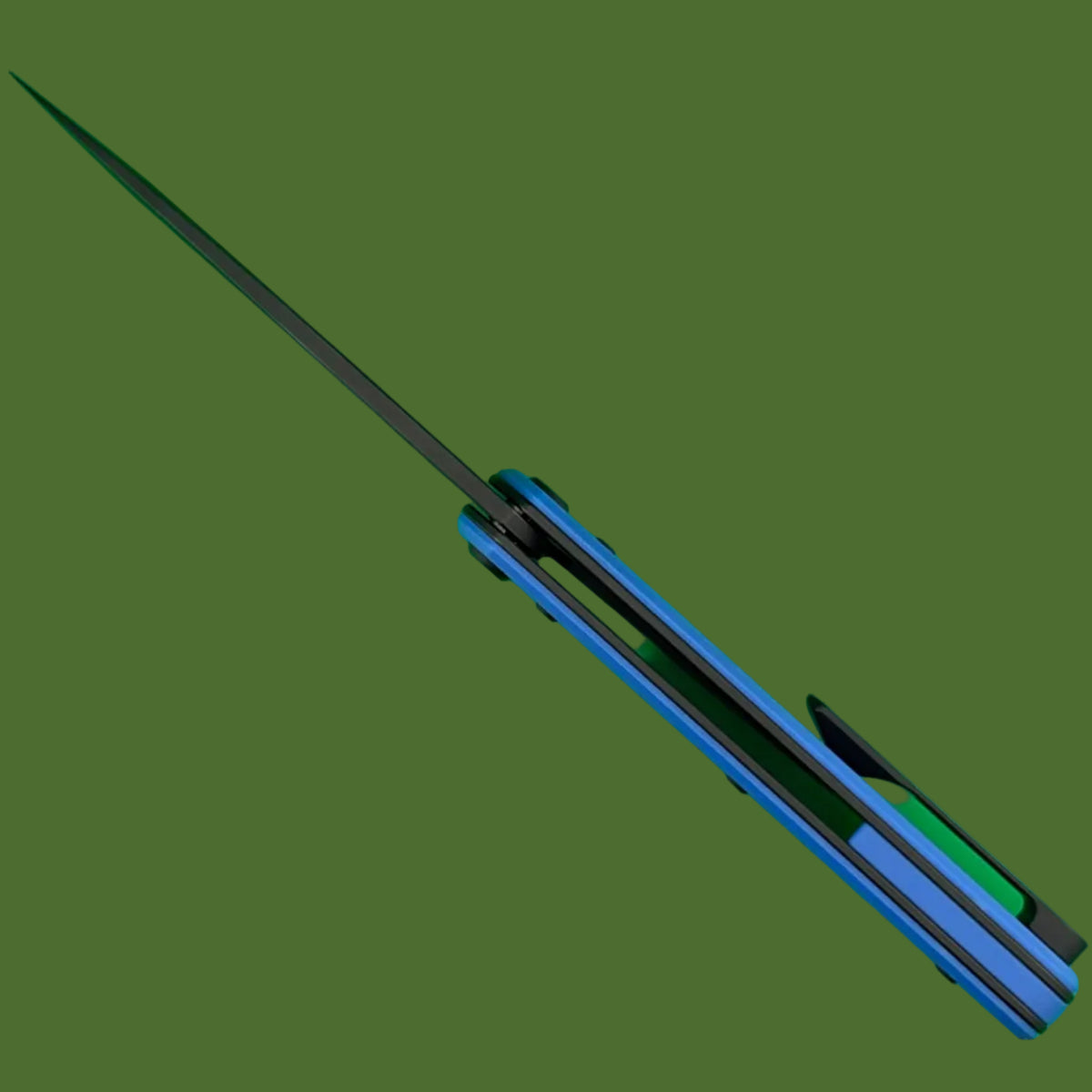 Chaves Blue Label Phase 229 Liner Lock Blue G-10 (Black PVD)