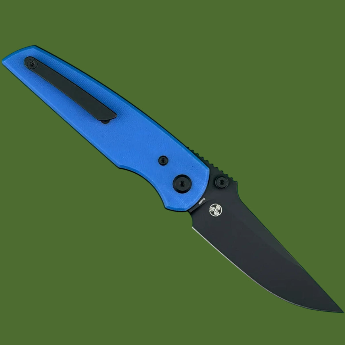 Chaves Blue Label Disciple Street Liner Lock Blue G-10 (Black PVD)
