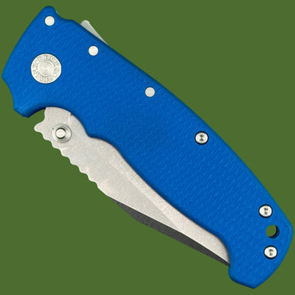 Demko AD20 XXX Clip Point Stud Only 3V Blue G-10