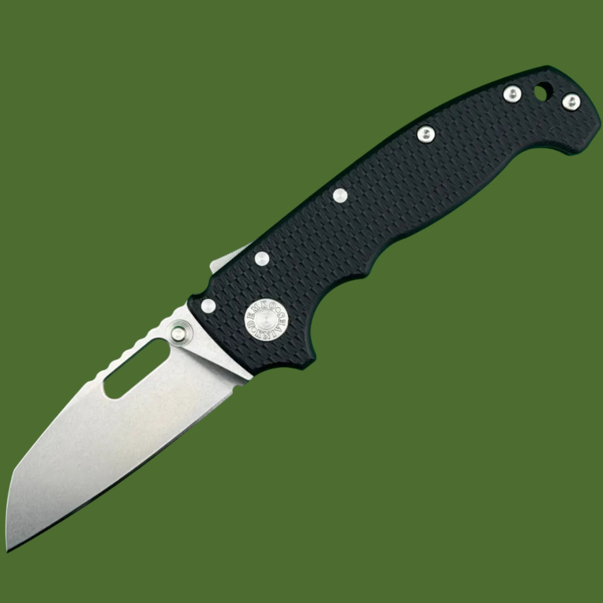 Demko AD20I Slim Shark Foot Textured Black G-10