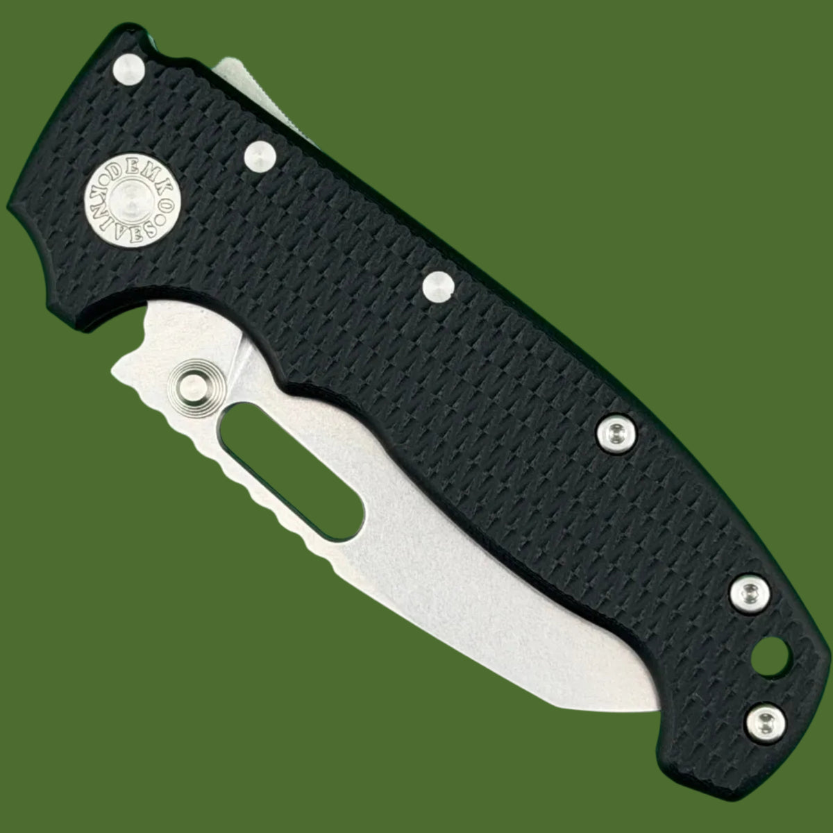 Demko AD20I Slim Shark Foot Textured Black G-10
