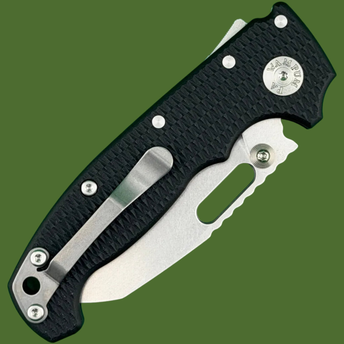 Demko AD20I Slim Shark Foot Textured Black G-10