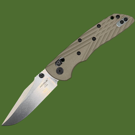 *Pre-Owned* Hogue Deka Clip Point Tan G-10 Magnacut