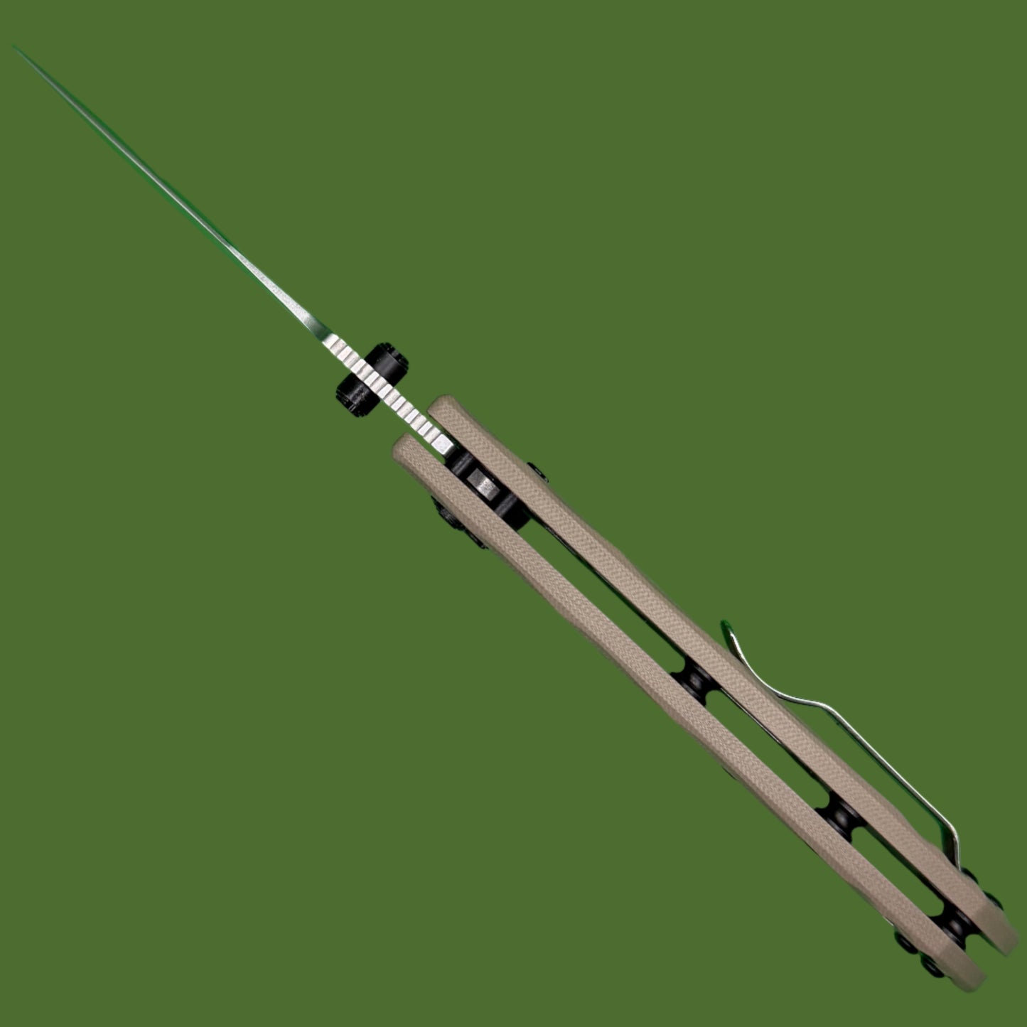 *Pre-Owned* Hogue Deka Clip Point Tan G-10 Magnacut