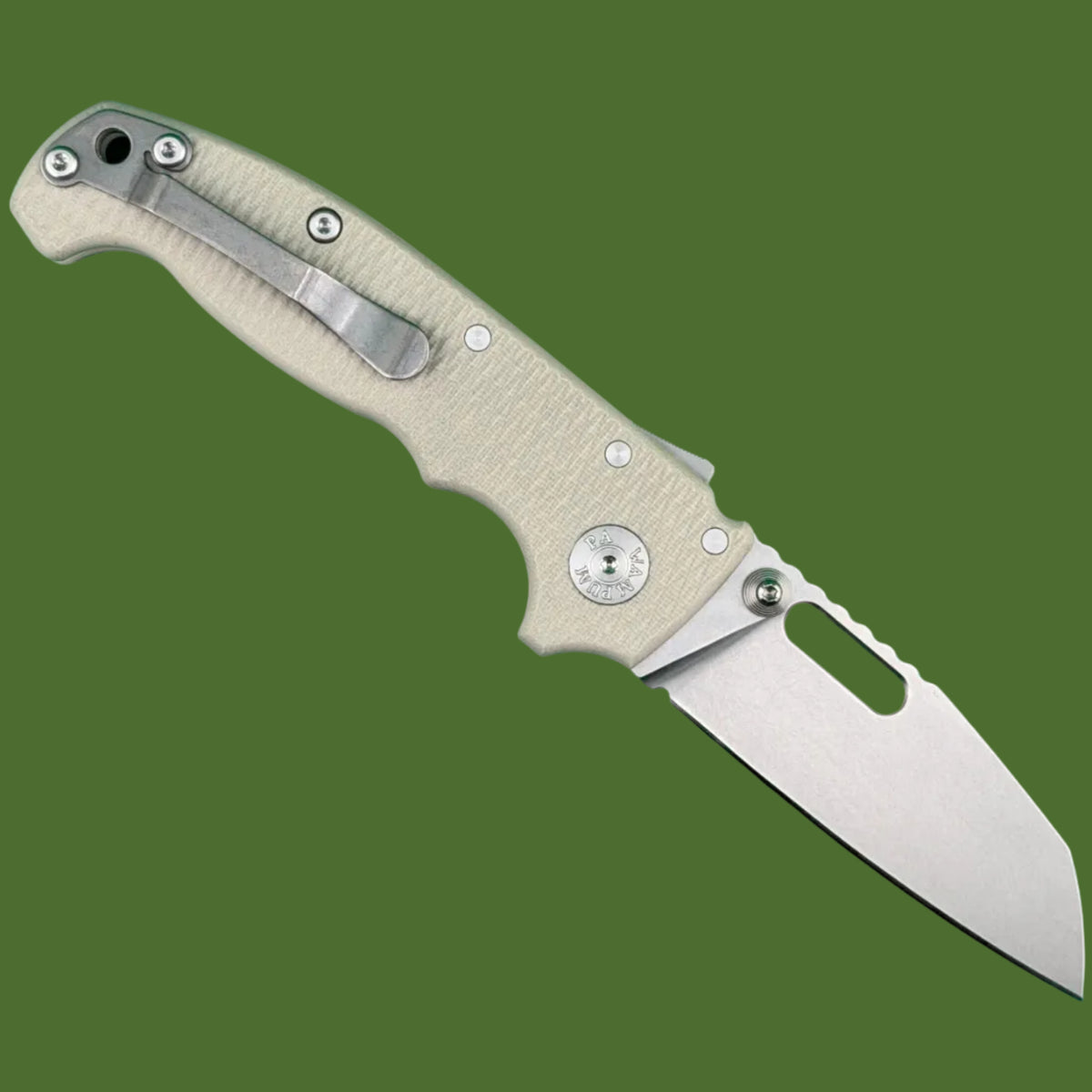 Demko AD20I Slim Shark Foot Textured Tan G-10