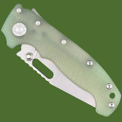 Demko AD20I Slim Clip Point Textured Natural G-10