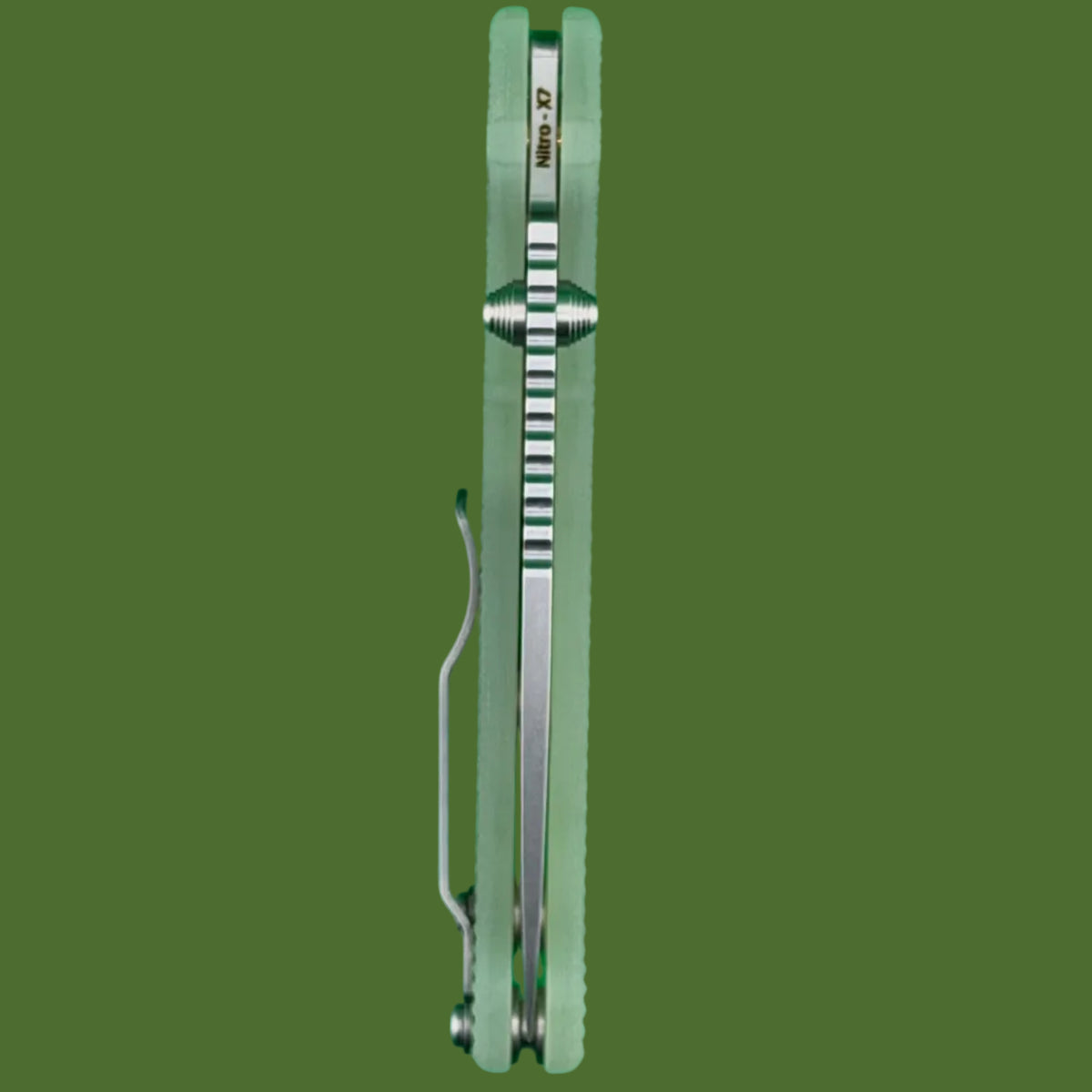 Demko AD20I Slim Clip Point Textured Natural G-10